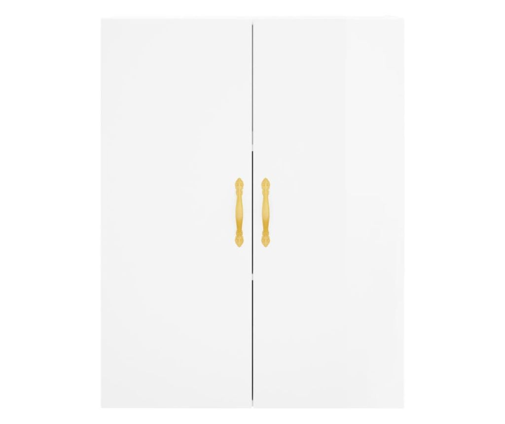 Zidni ormarić, bijeli visokog sjaja, 69,5x34x90 cm - 7