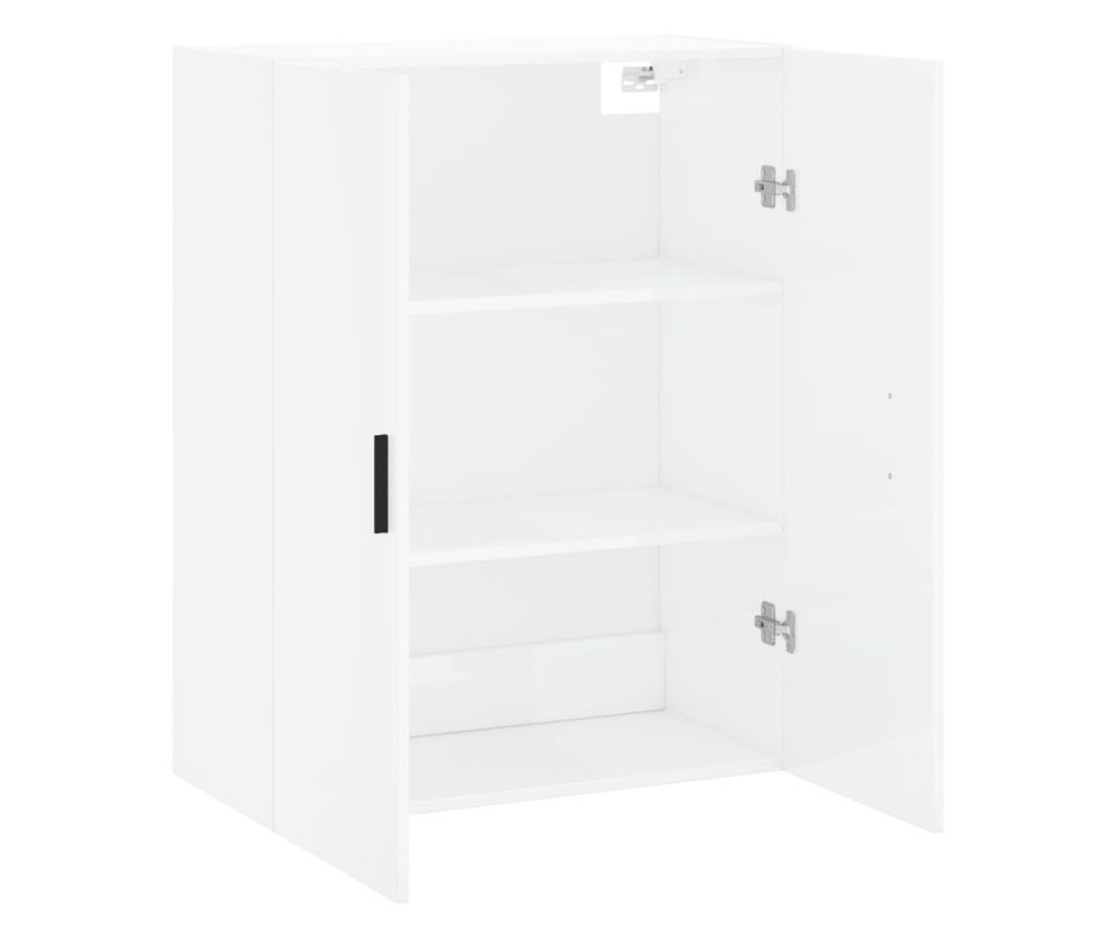 Zidni ormarić, bijeli visokog sjaja, 69,5x34x90 cm - 6