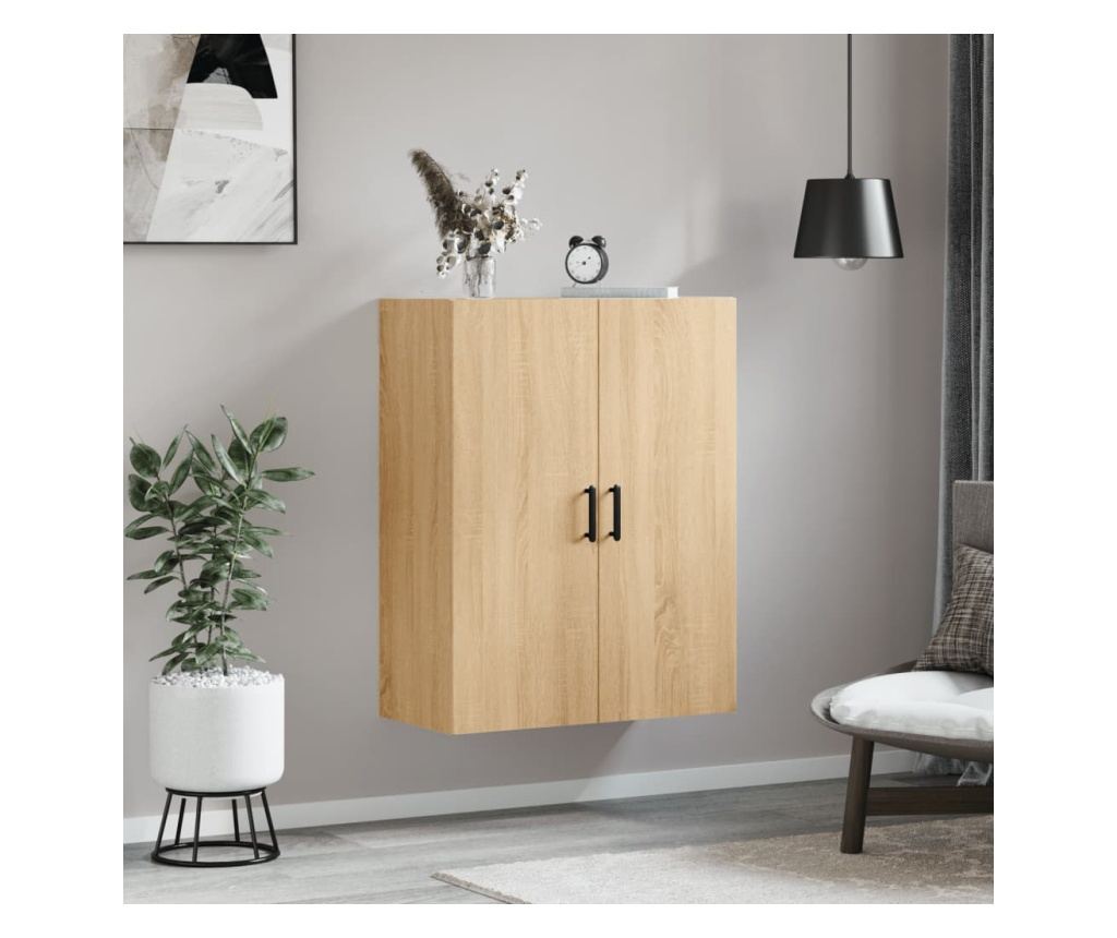 Zidna TV komoda, boja hrasta sonoma, 69,5x34x90 cm - 3