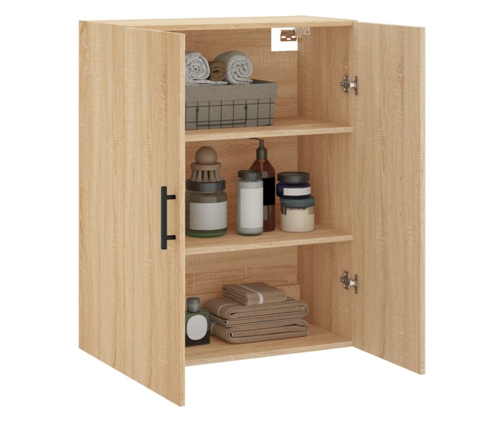 Zidna TV komoda, boja hrasta sonoma, 69,5x34x90 cm - 5