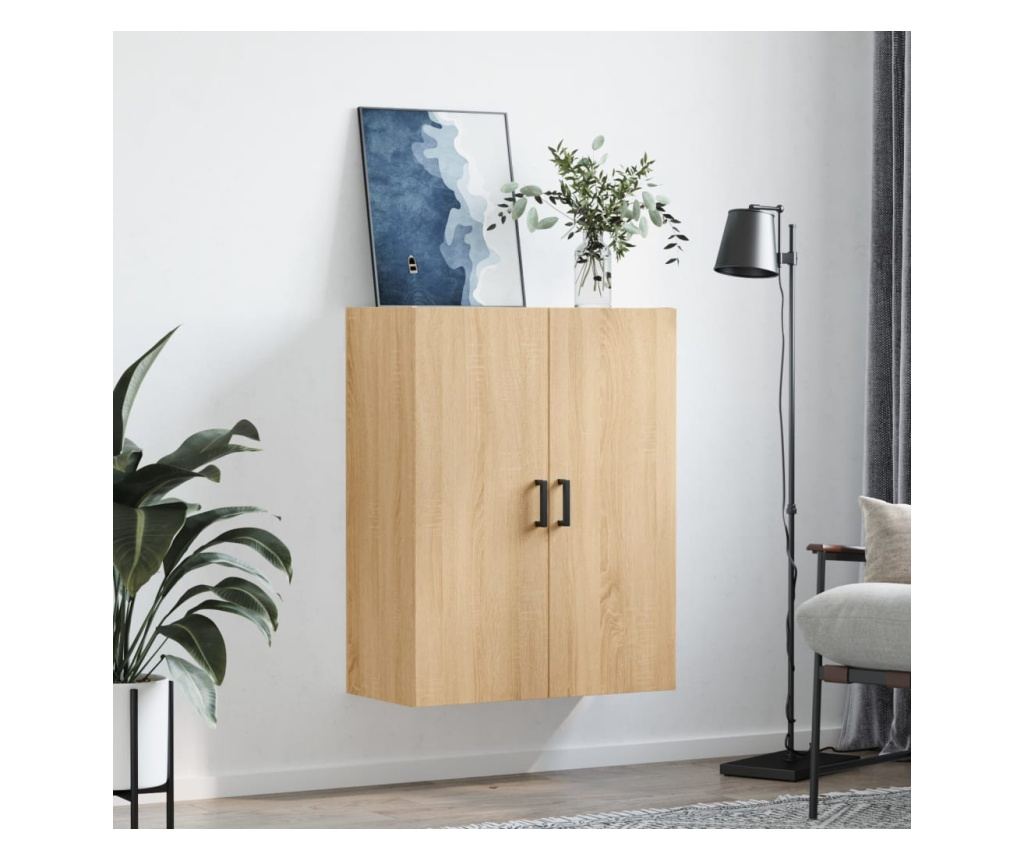 Zidna TV komoda, boja hrasta sonoma, 69,5x34x90 cm - 3