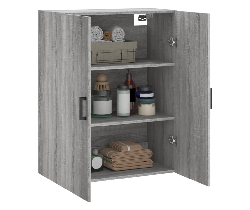 Zidni ormarić, siva sonoma, 69,5x34x90 cm - 5