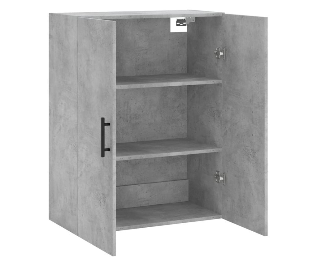 Zidni ormarić, betonsko siva, 69,5x34x90 cm - 6
