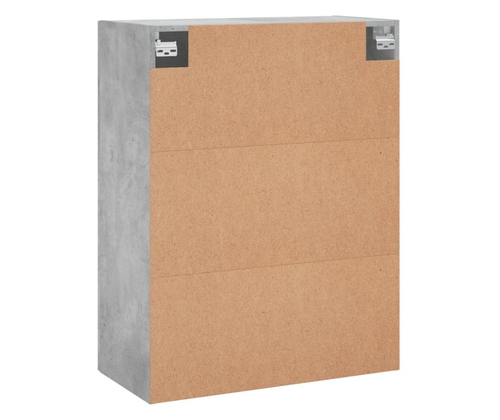 Zidni ormarić, betonsko siva, 69,5x34x90 cm - 9