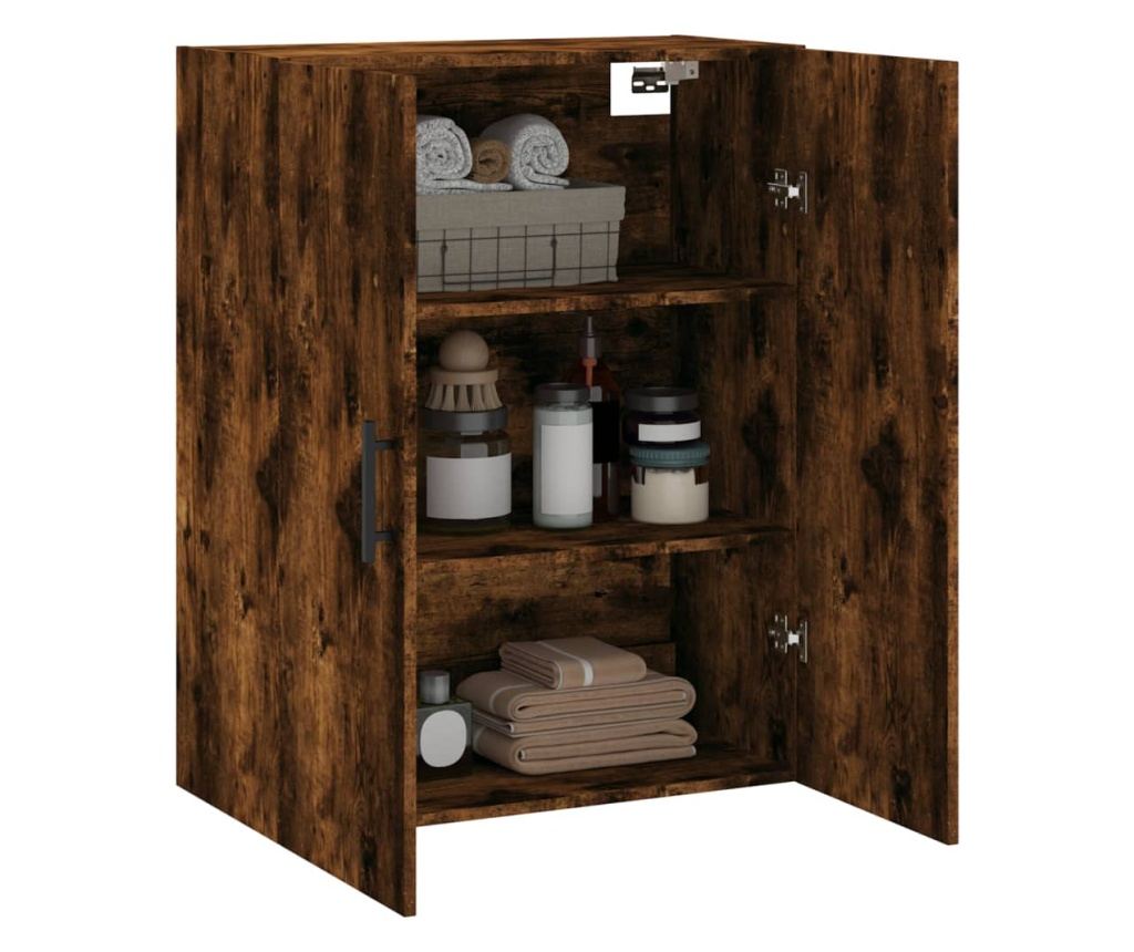 Zidni ormar, dimenzije 69,5x34x90 cm, dimljeni hrast - 5