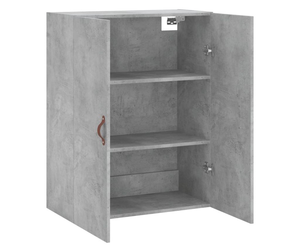 Zidni ormarić, betonsko siva, 69,5x34x90 cm - 6
