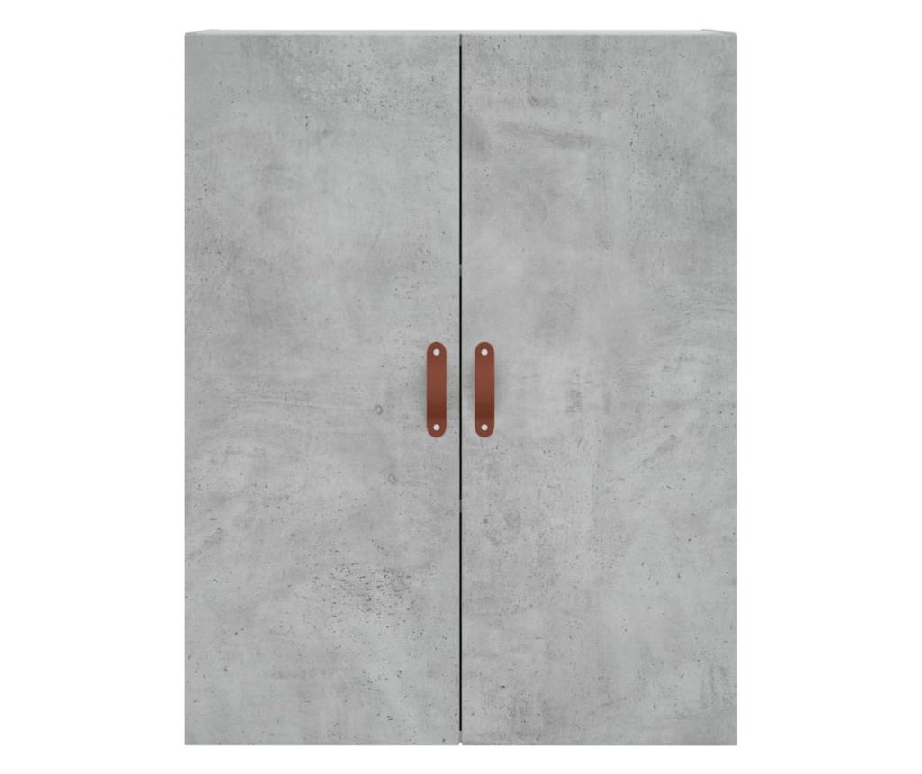 Zidni ormarić, betonsko siva, 69,5x34x90 cm - 7