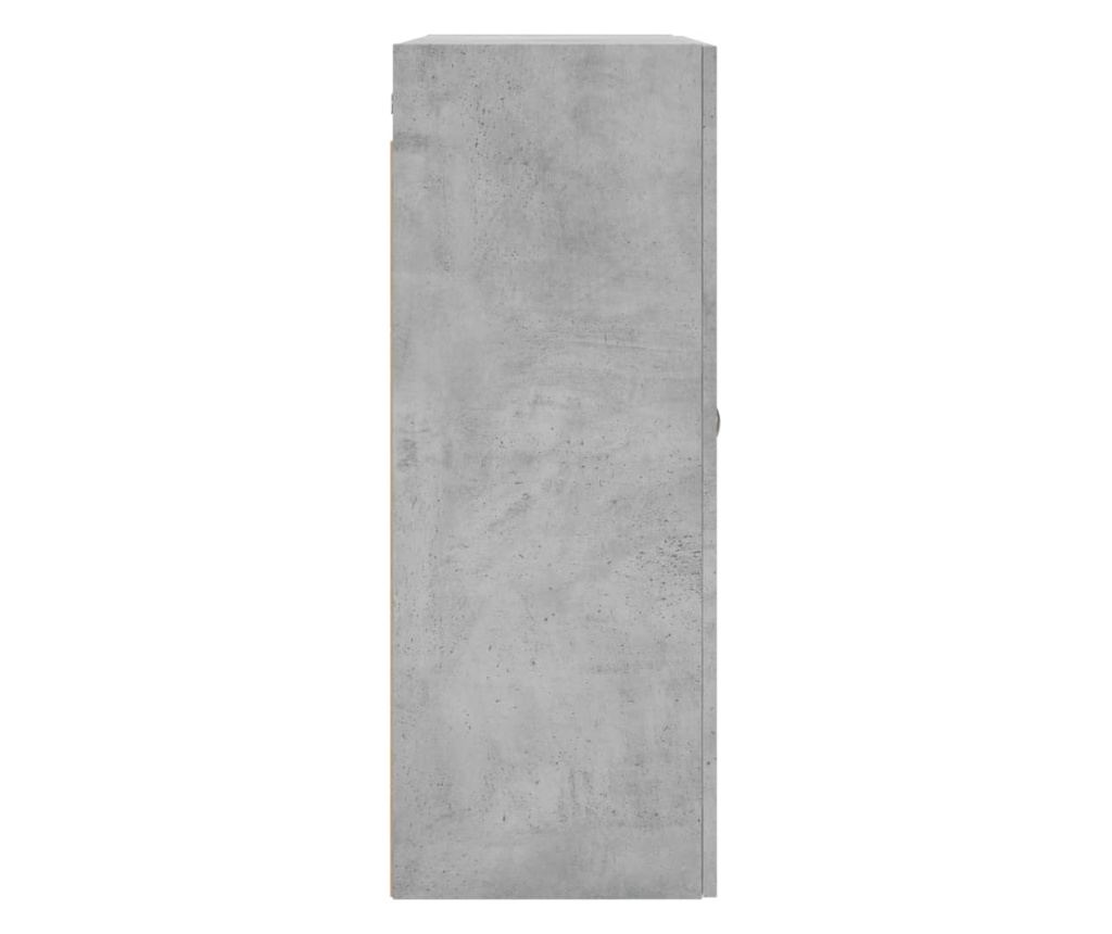 Zidni ormarić, betonsko siva, 69,5x34x90 cm - 8