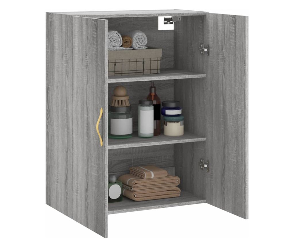 Zidni ormarić, sonoma siva, 69,5x34x90 cm - 5