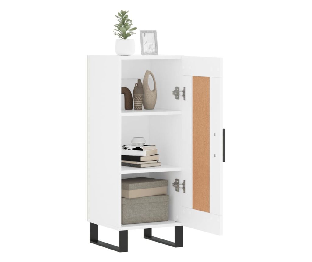 Ormarić za posluživanje, bijeli, 34,5x34x90 cm, kompozitno drvo - 4