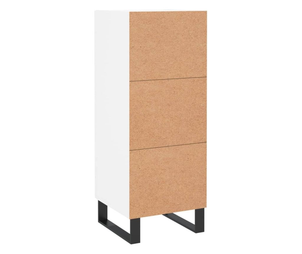 Ormarić za posluživanje, bijeli, 34,5x34x90 cm, kompozitno drvo - 8