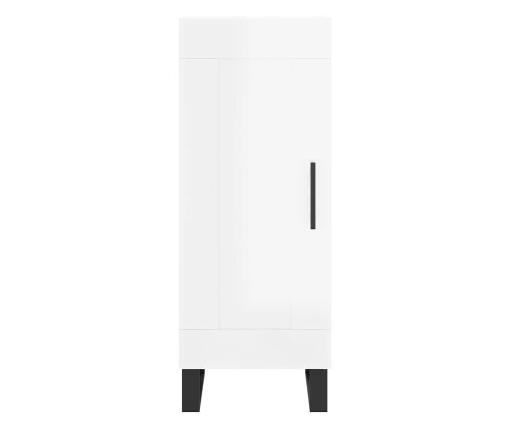 Ormarić, visoki sjaj bijeli, 34,5x34x90 cm, kompozitno drvo - 5