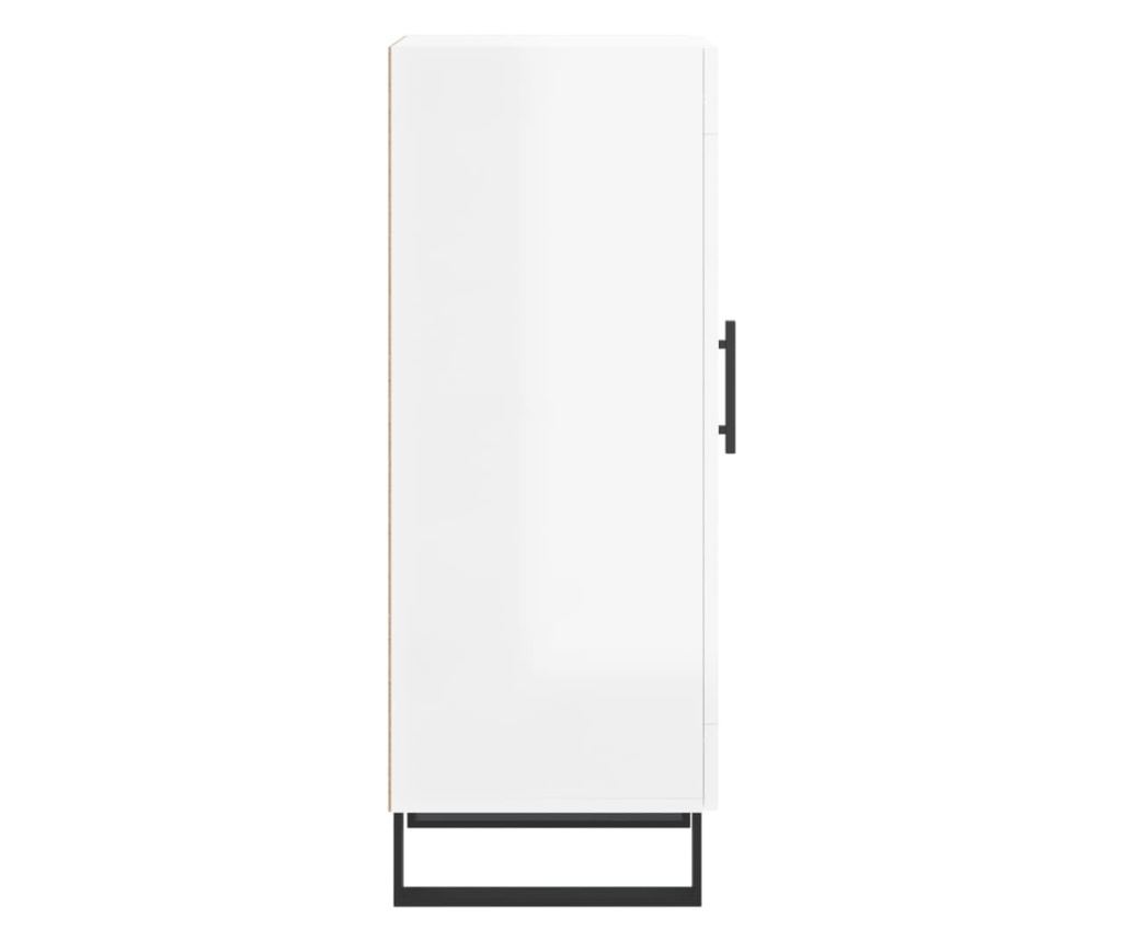 Ormarić, visoki sjaj bijeli, 34,5x34x90 cm, kompozitno drvo - 7