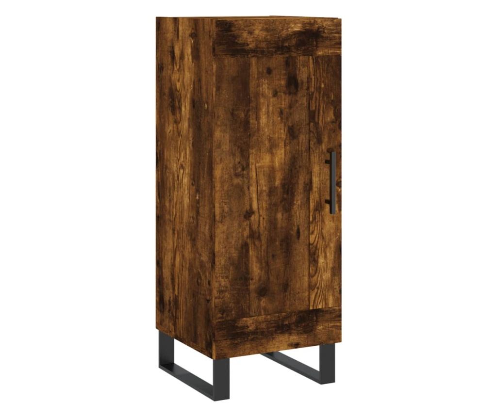 Ormarić za posluživanje, dimljeno hrastovo drvo, 34,5x34x90 cm, kompozitno drvo - 2