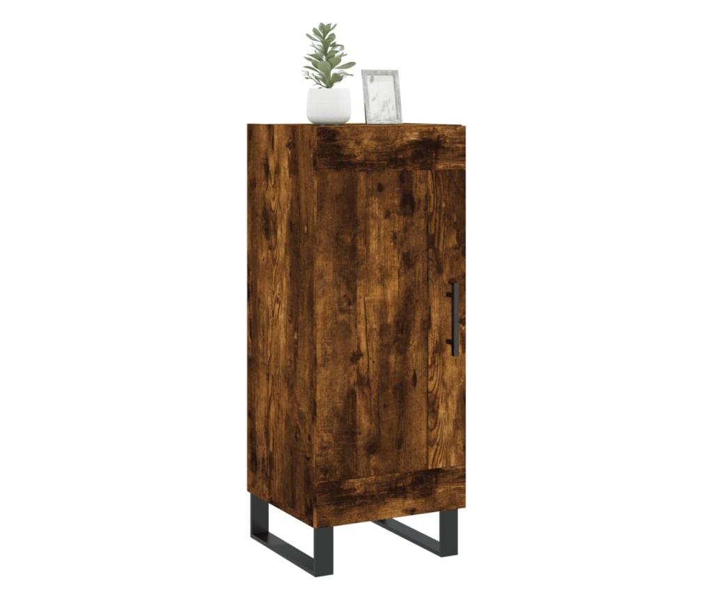 Ormarić za posluživanje, dimljeno hrastovo drvo, 34,5x34x90 cm, kompozitno drvo - 3