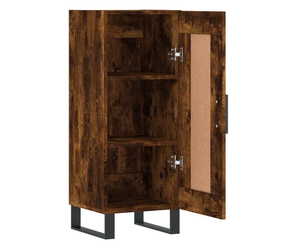 Ormarić za posluživanje, dimljeno hrastovo drvo, 34,5x34x90 cm, kompozitno drvo - 6