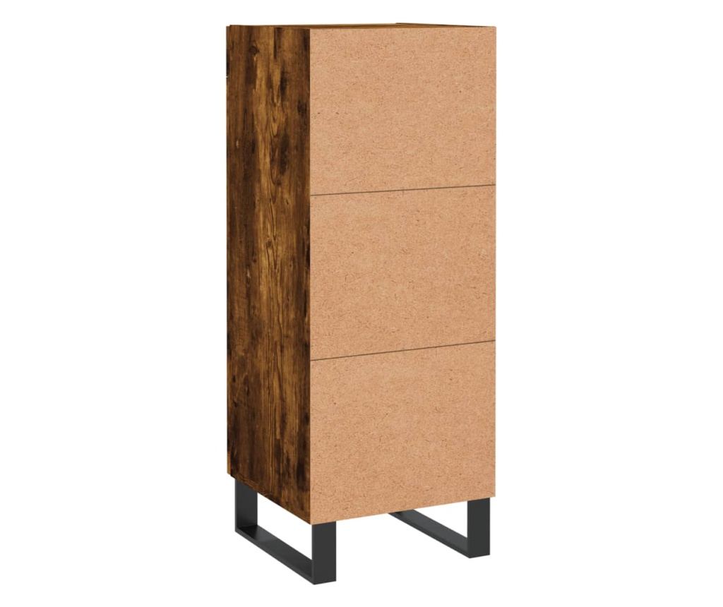 Ormarić za posluživanje, dimljeno hrastovo drvo, 34,5x34x90 cm, kompozitno drvo - 8