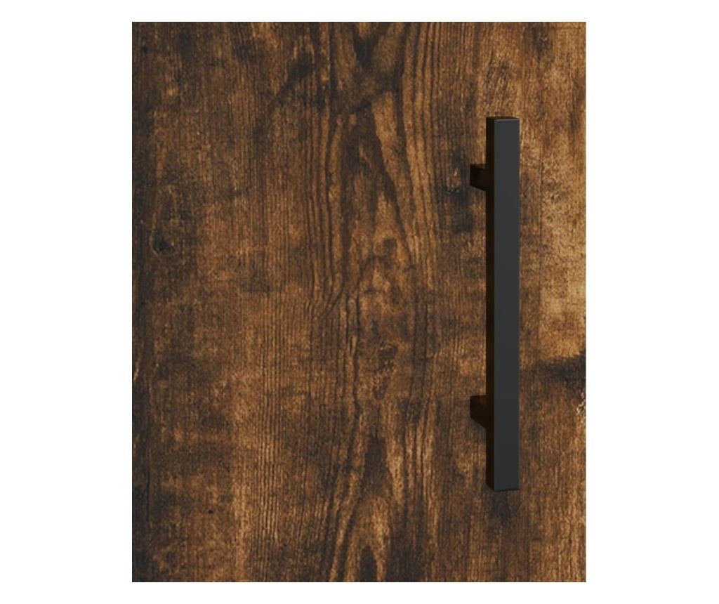 Radni stol, dimljeni hrast, 140x50x75 cm, kompozitno drvo - 9