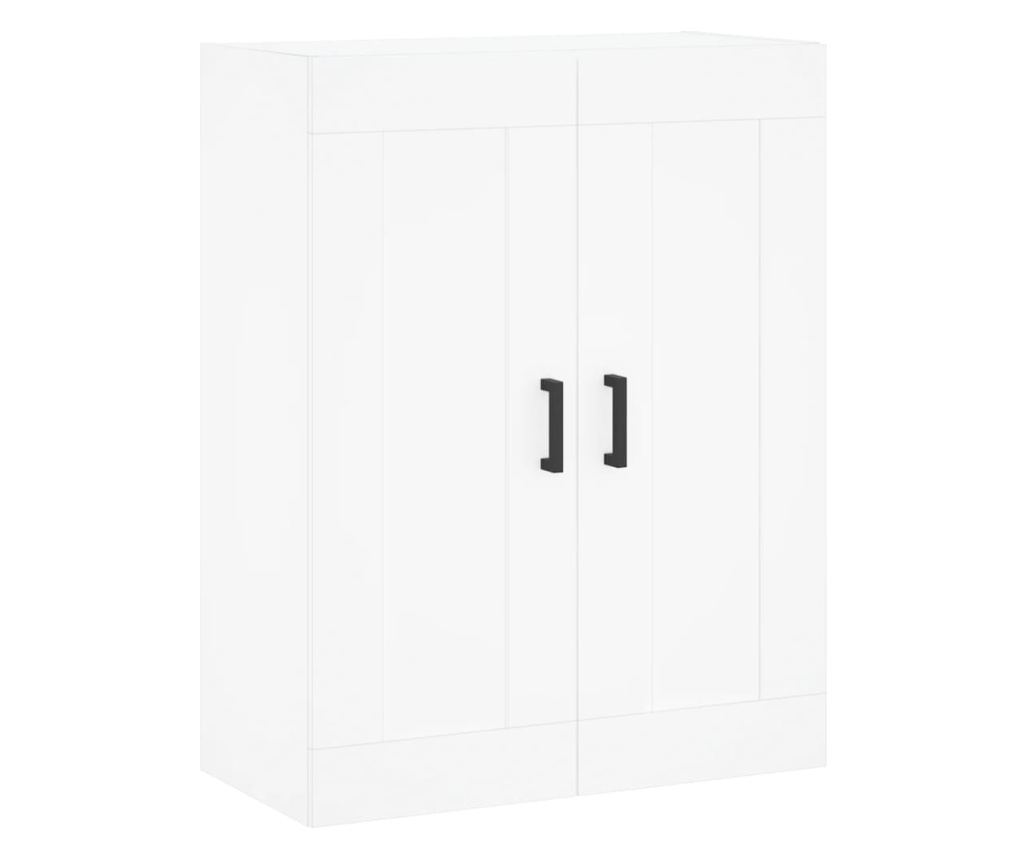 Zidni ormarić, bijeli, 69,5x34x90 cm, konstruirano drvo - 2