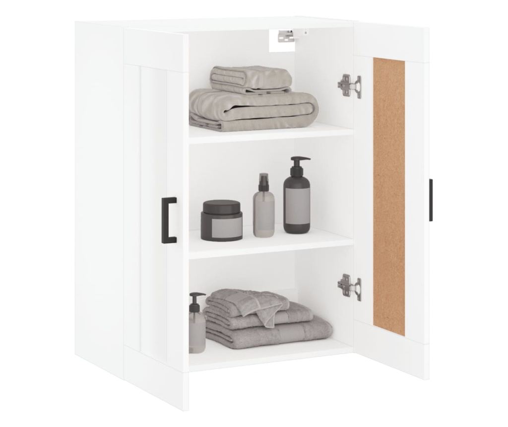 Zidni ormarić, bijeli, 69,5x34x90 cm, konstruirano drvo - 5