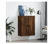 Zidni ormarić, smeđi hrast, 69,5x34x90 cm, Konstruirano drvo thumbnail 3