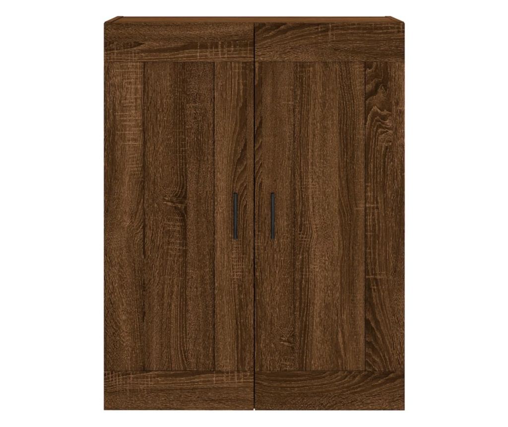 Zidni ormarić, smeđi hrast, 69,5x34x90 cm, Konstruirano drvo - 6
