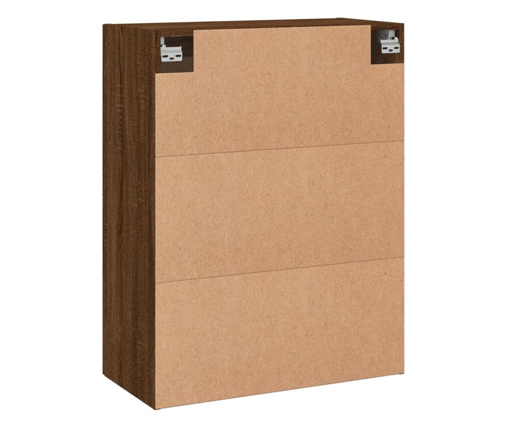 Zidni ormarić, smeđi hrast, 69,5x34x90 cm, Konstruirano drvo - 9