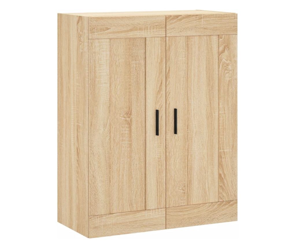 Zidna TV komoda, sonoma hrast, 69,5x34x90 cm, konstruirano drvo - 2
