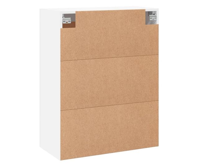 Szafki wiszące, 2 szt., białe, drewno przetworzone