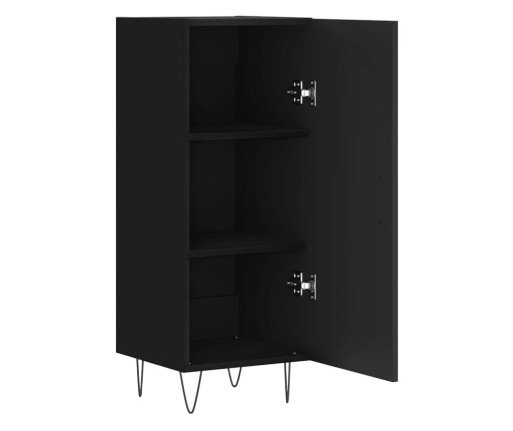 Ormarić, crna, 34,5x34x90 cm, kompozitno drvo - 6