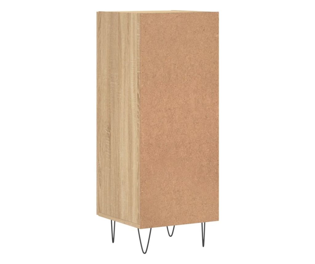 Komoda, boja hrasta Sonoma, 34,5x34x90 cm, konstruirano drvo - 8