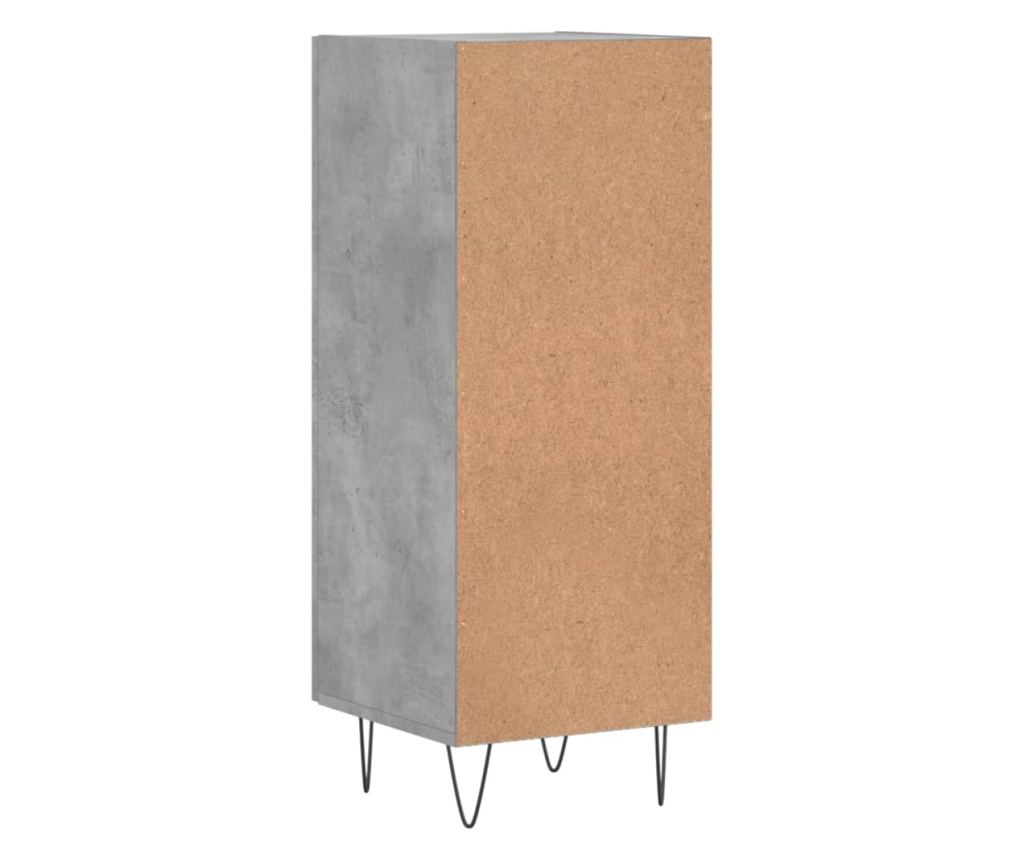 Ormarić, betonsko siva, 34,5x34x90 cm, konstruirano drvo - 8