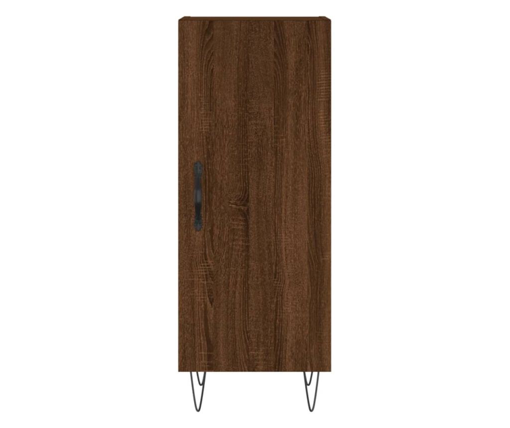 Ormarić, smeđi hrast, 34,5x34x90 cm, konstruirano drvo - 5