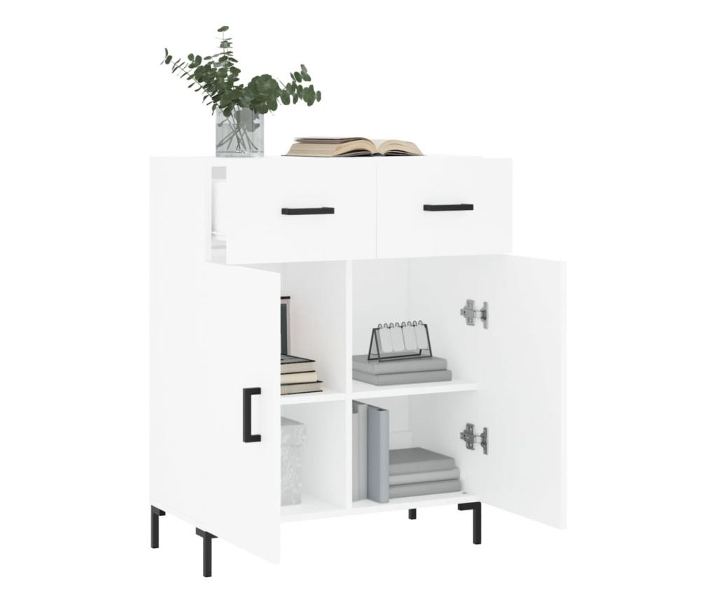 Ormarić za posuđe, bijeli, 69,5x34x90 cm, kompozitno drvo - 4