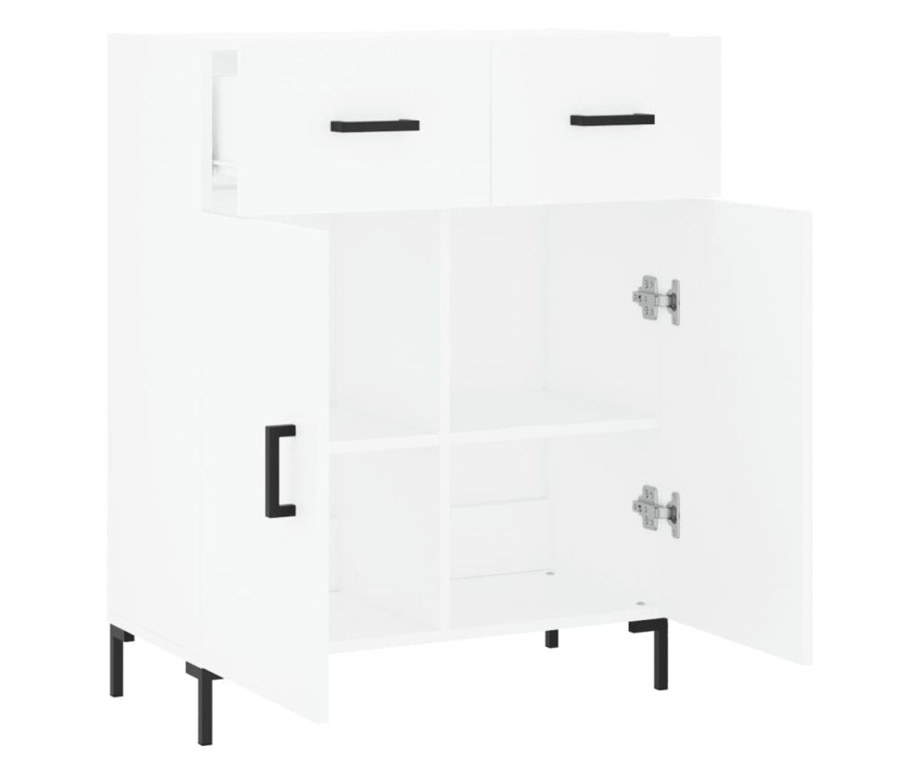 Ormarić za posuđe, bijeli, 69,5x34x90 cm, kompozitno drvo - 5