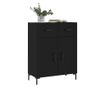 "Komoda, crna, 69,5x34x90 cm, kompozitno drvo" thumbnail 3