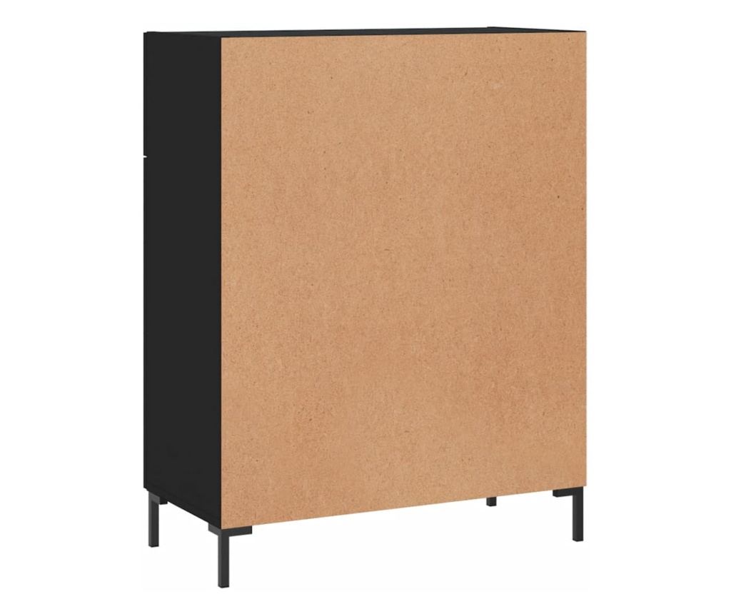 "Komoda, crna, 69,5x34x90 cm, kompozitno drvo" - 8