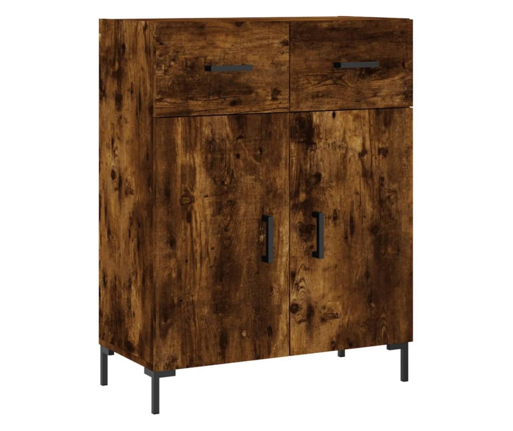 Ormarić za posuđe, dimljeno hrastovo drvo, 69,5x34x90 cm, kompozitno drvo - 2