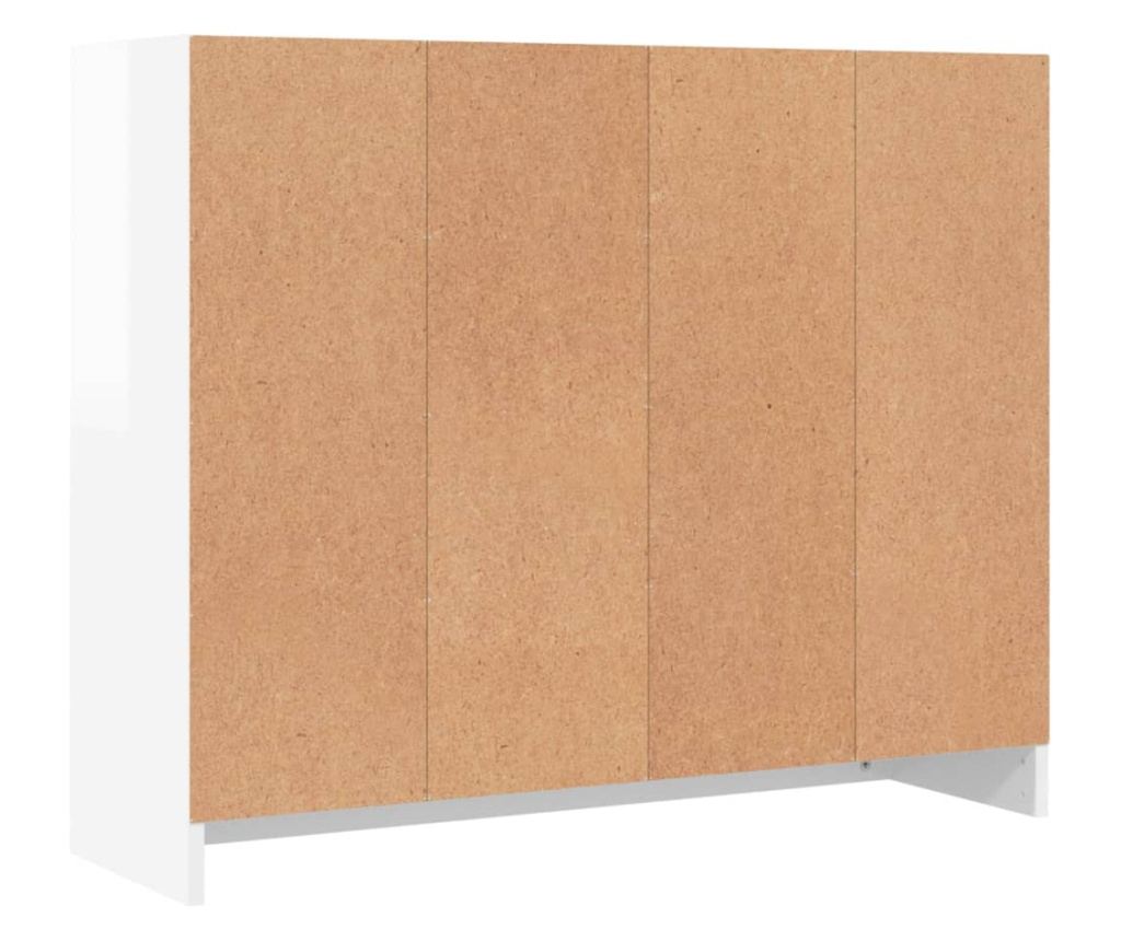 Bijela komoda visokog sjaja, 91x28x75 cm, obrađeno drvo - 8
