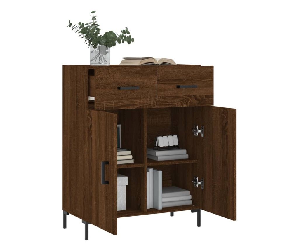 Konzola, smeđi hrast, 69,5x34x90 cm, obrađeno drvo - 4