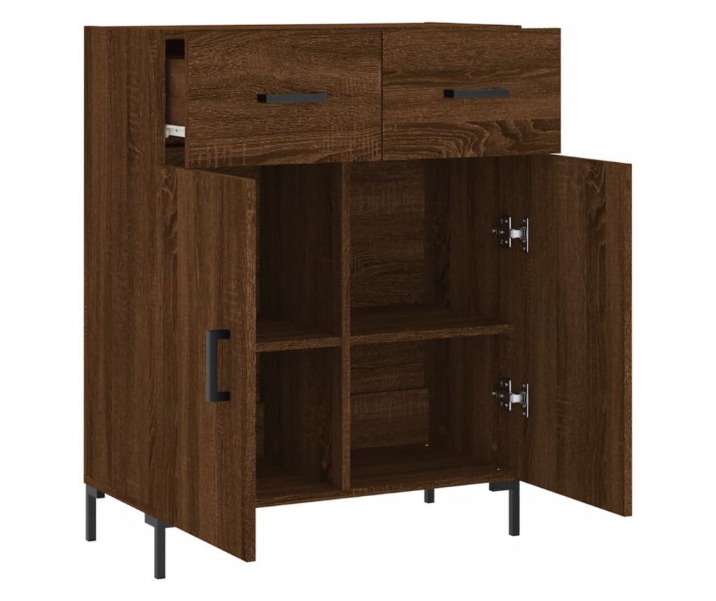 Konzola, smeđi hrast, 69,5x34x90 cm, obrađeno drvo - 5