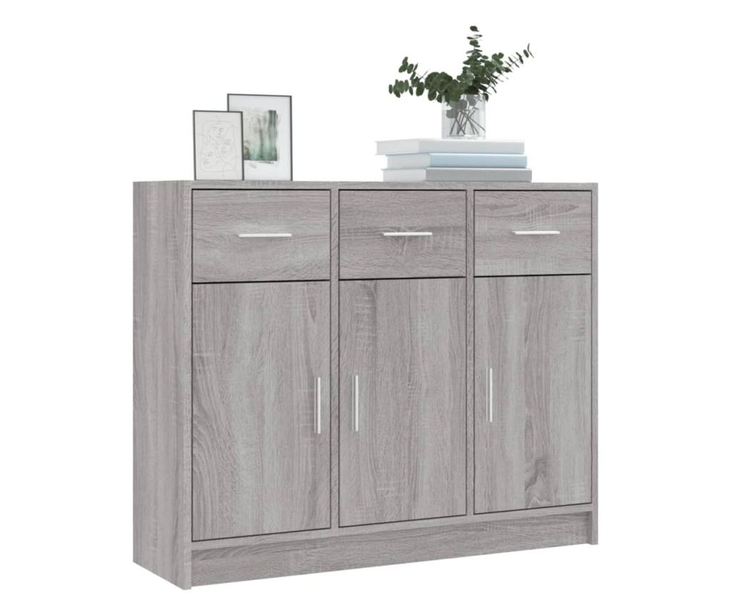 Ormarić, Sonoma siva, 91x28x75 cm, konstruirano drvo - 3