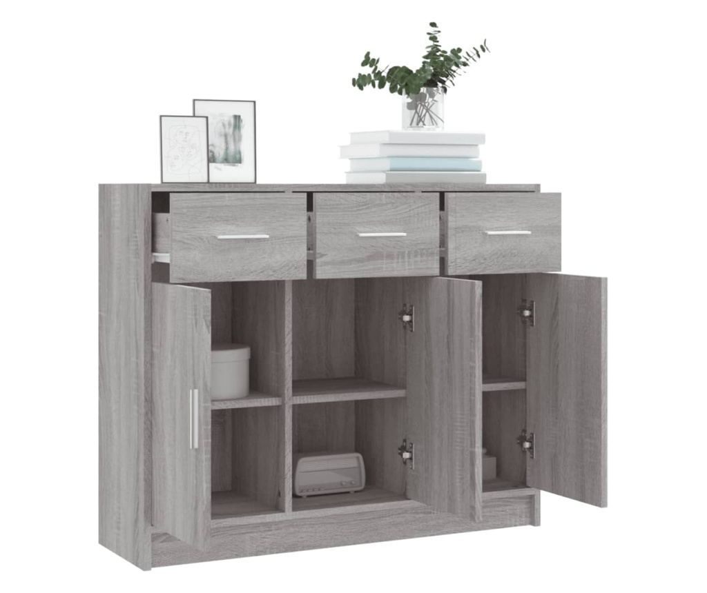 Ormarić, Sonoma siva, 91x28x75 cm, konstruirano drvo - 4