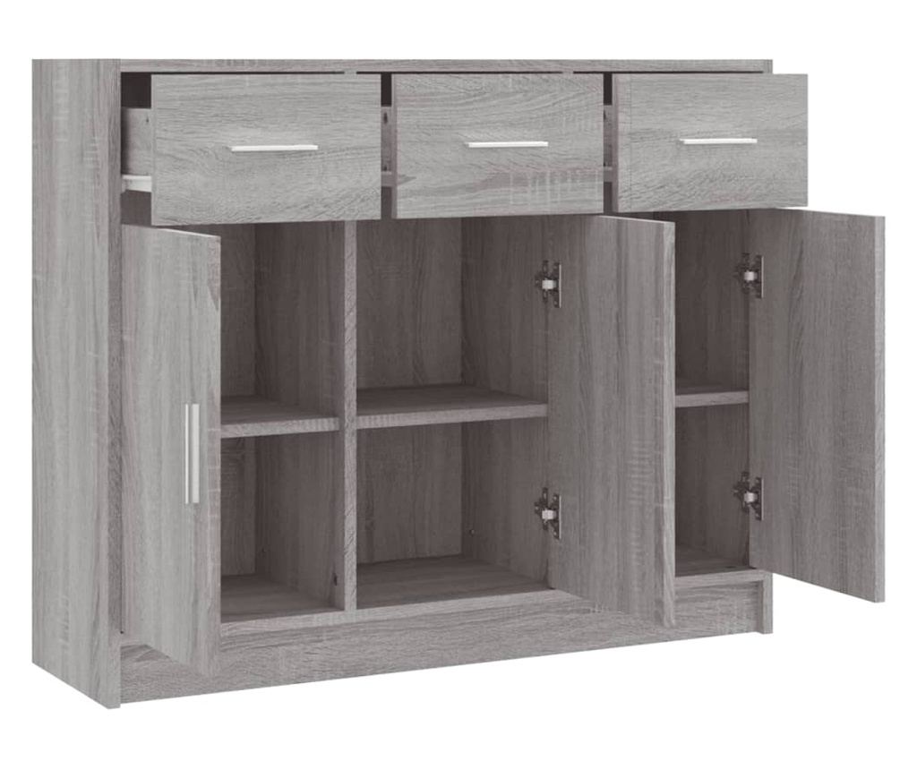 Ormarić, Sonoma siva, 91x28x75 cm, konstruirano drvo - 6