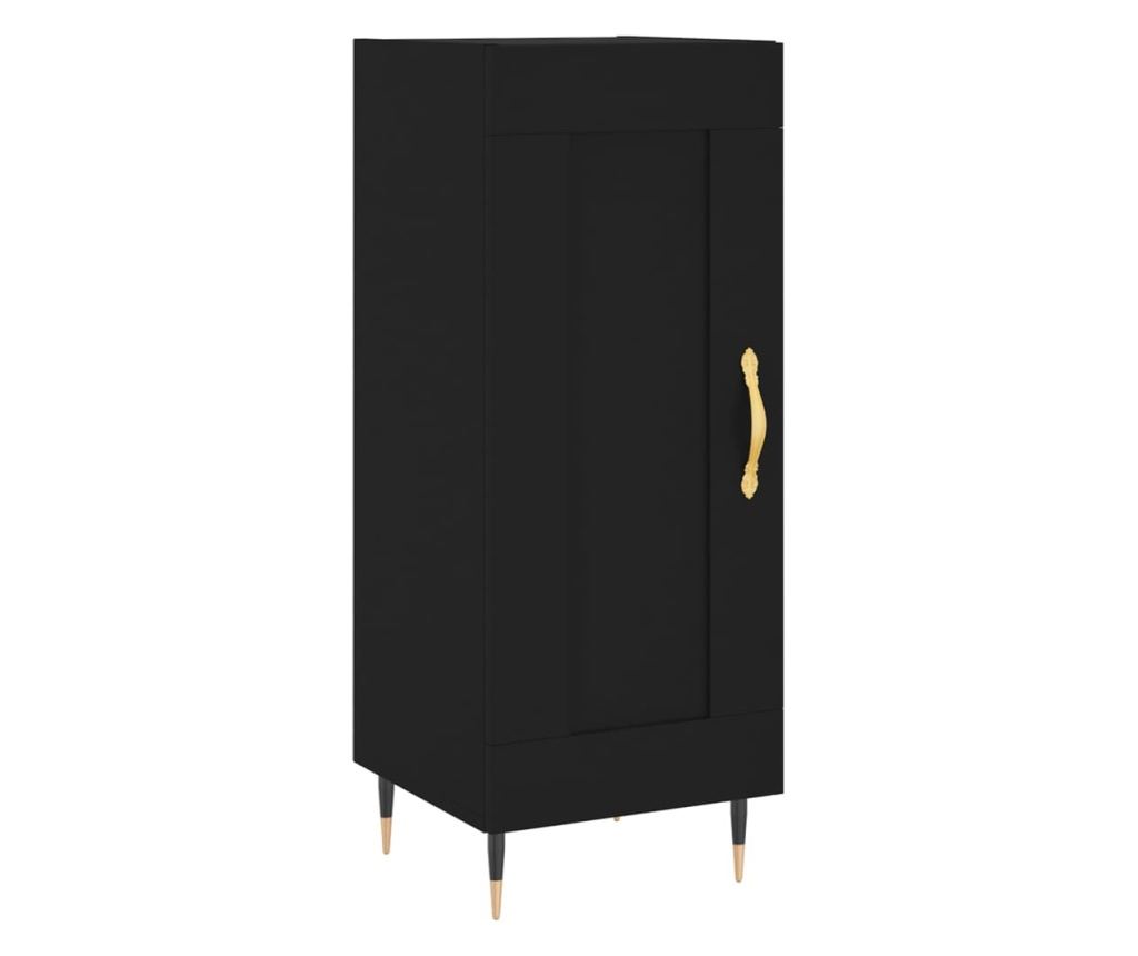 Konzola, crna, 34,5x34x90 cm, kompozitno drvo - 2