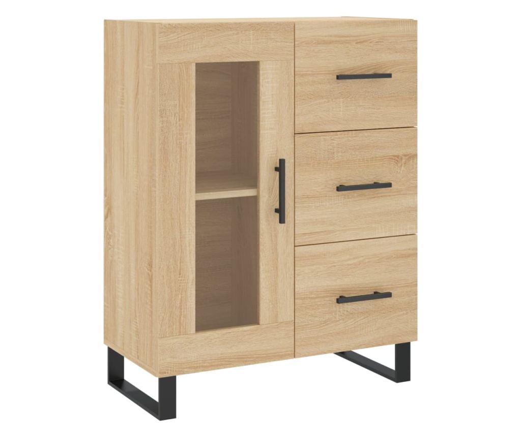 Komoda, hrast sonoma, 69,5x34x90 cm, kompozitno drvo - 2