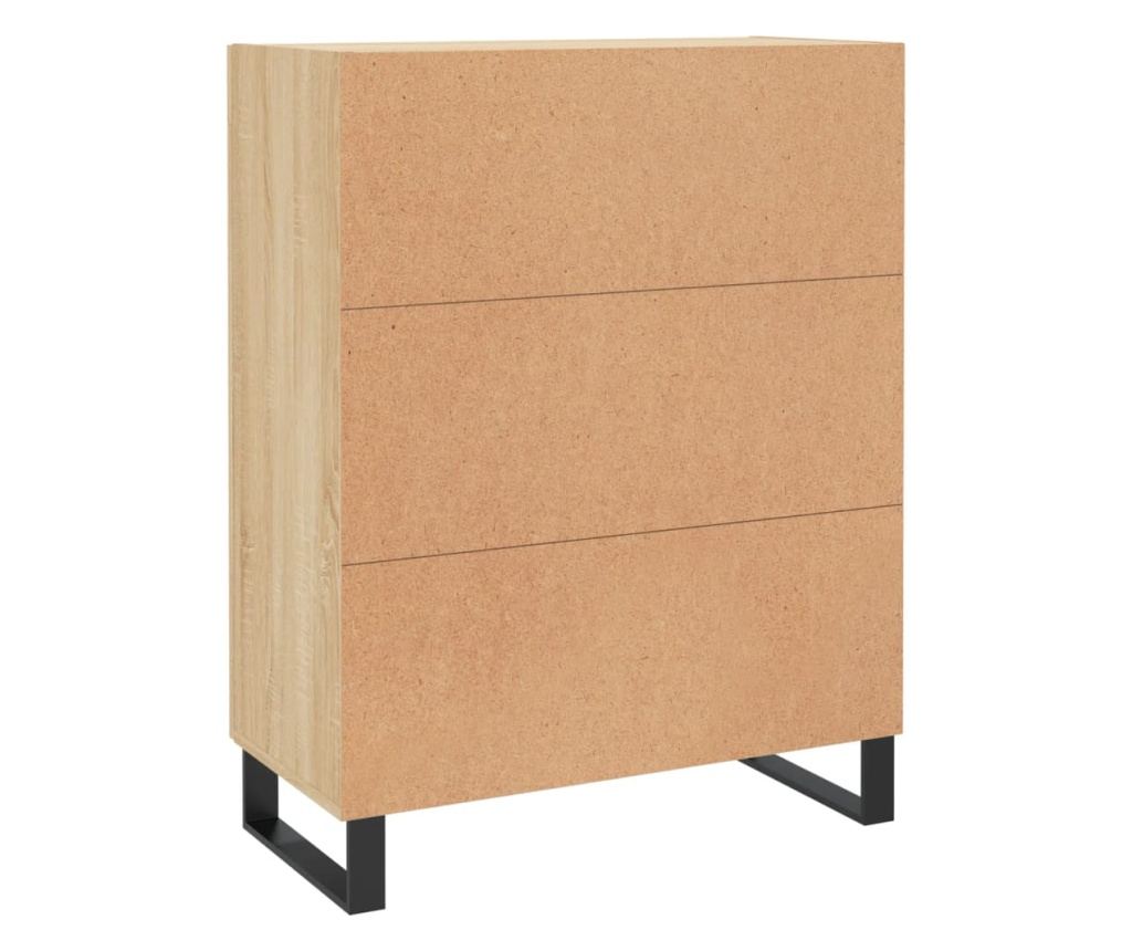 Komoda, hrast sonoma, 69,5x34x90 cm, kompozitno drvo - 8