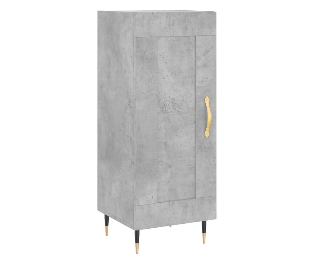 Ormarić, betonsko siva, 34,5x34x90 cm, konstruirano drvo - 2