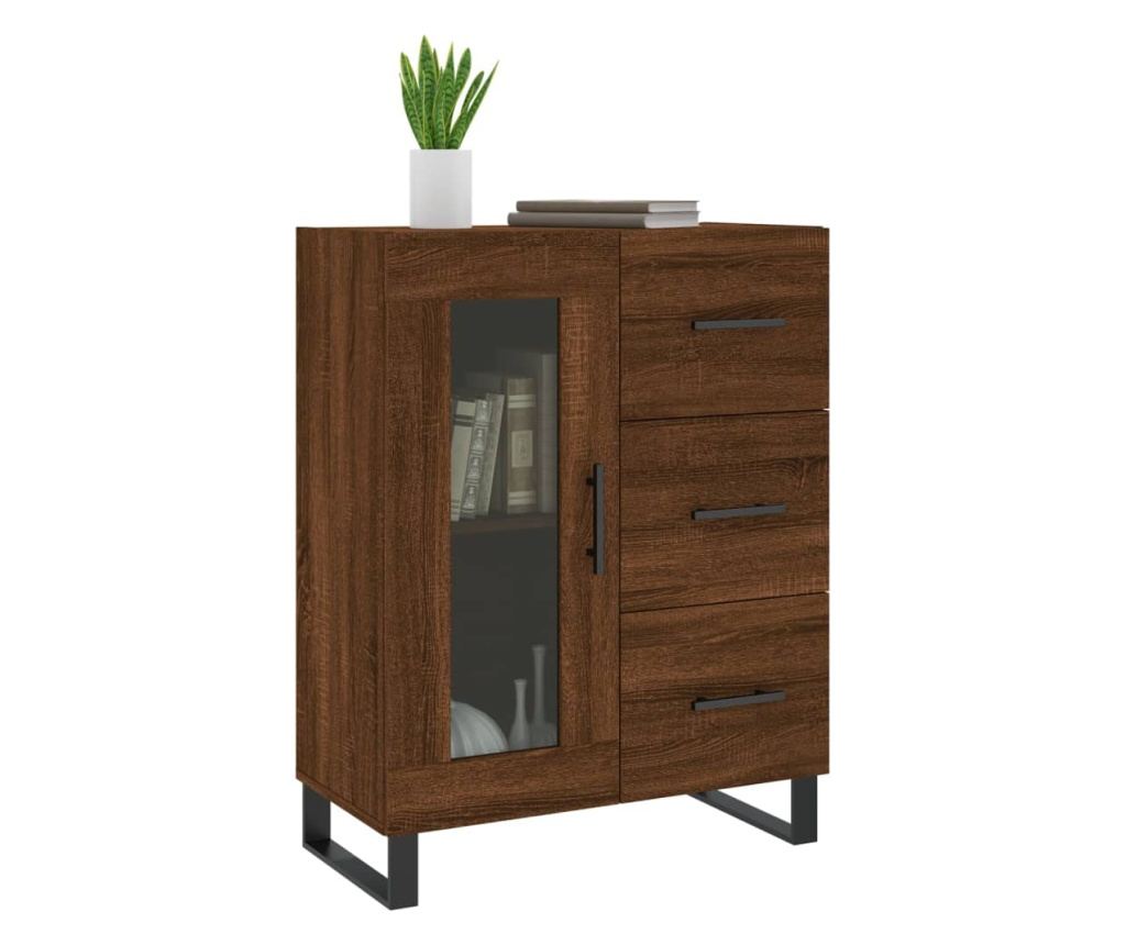 "Komoda, smeđi hrast, 69,5x34x90 cm, obrađeno drvo" - 3