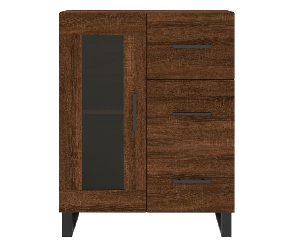 "Komoda, smeđi hrast, 69,5x34x90 cm, obrađeno drvo" - 5